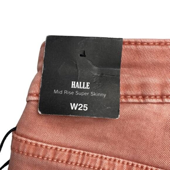 NWT TRUE RELIGION Halle Mid Rise Super Skinny Sz 25 Paloma + Slight Flaw - Picture 8 of 11